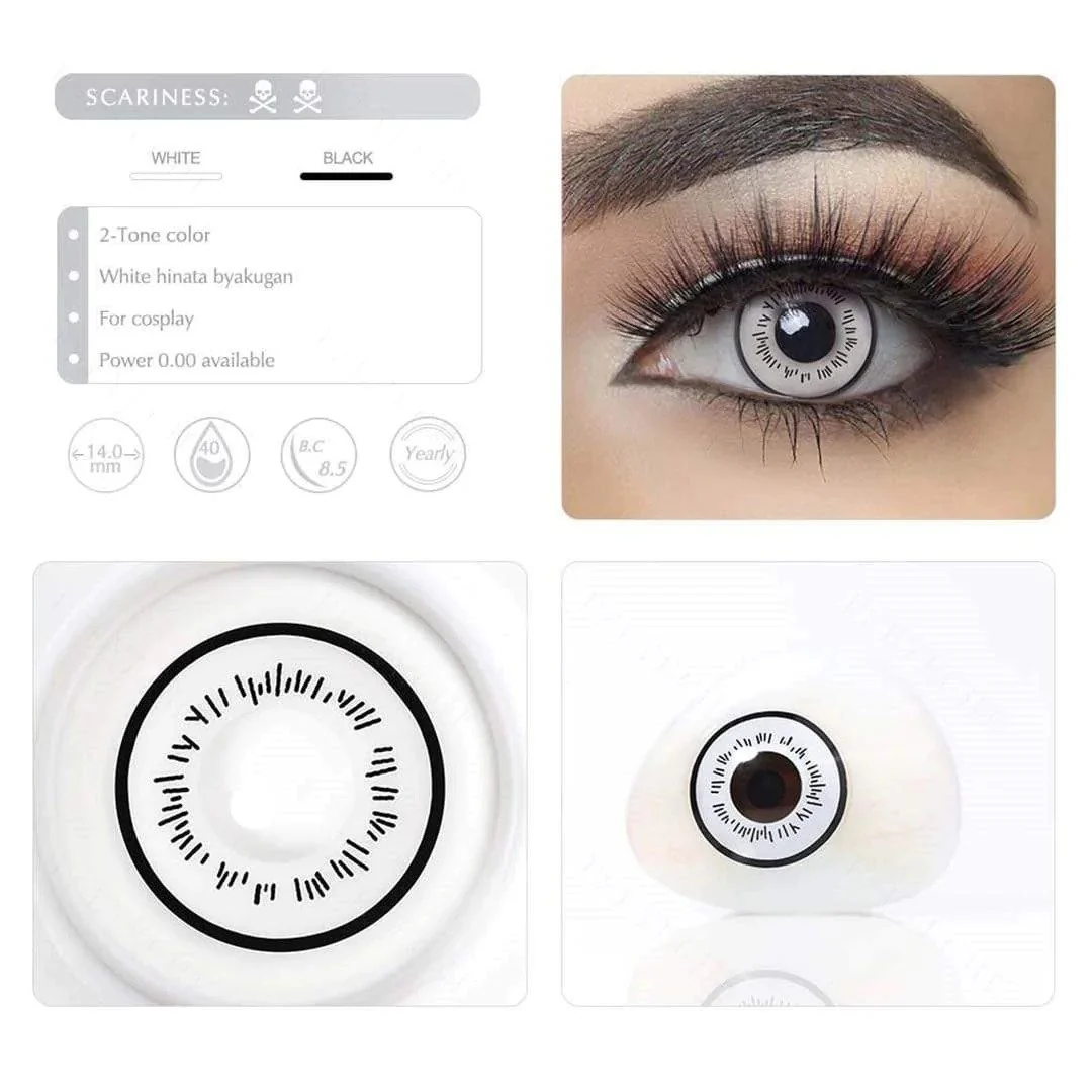 White Hinata Byakugan Cosplay Contacts - Image 7