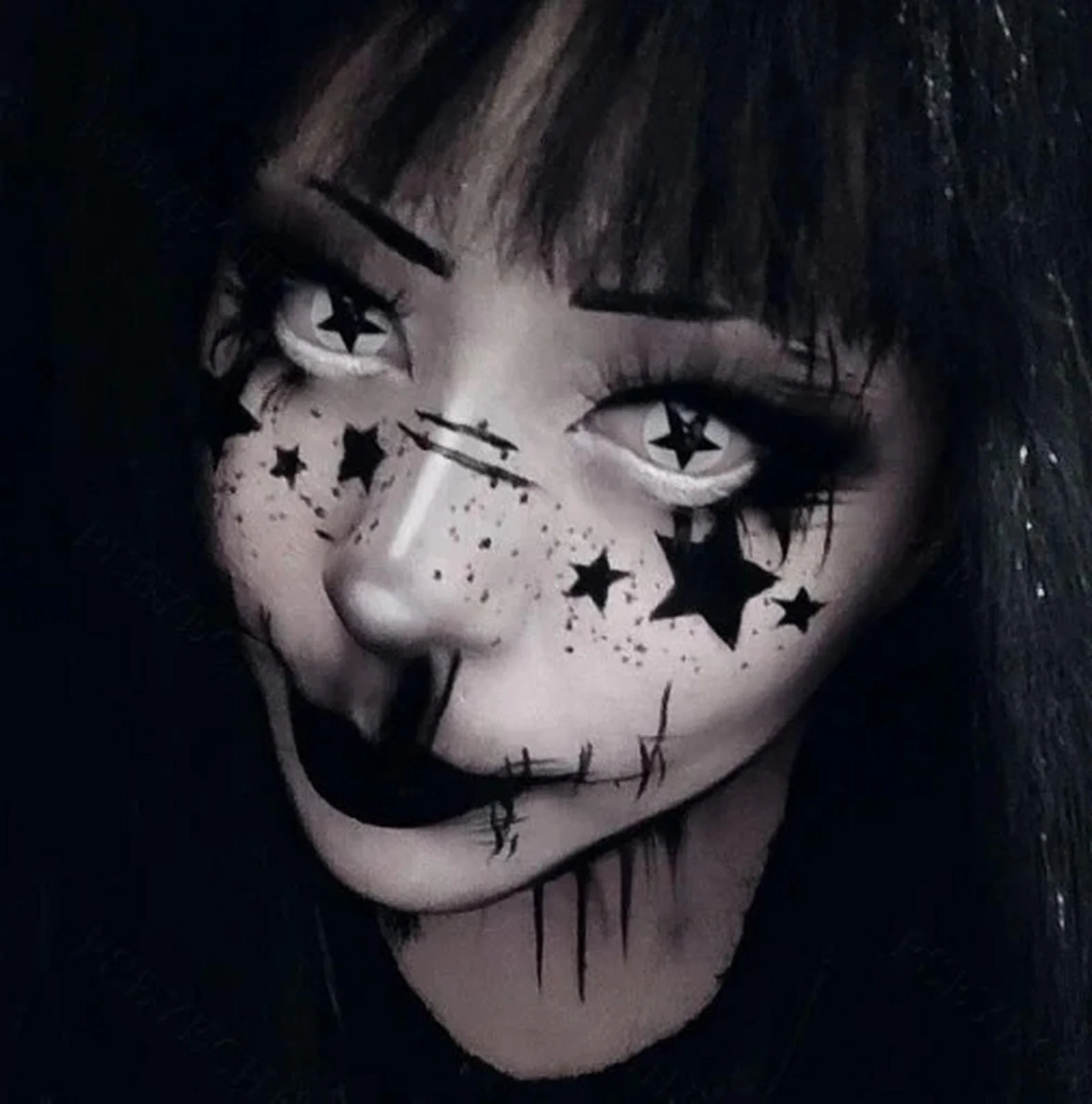 White Pentagram Contacts - Image 6
